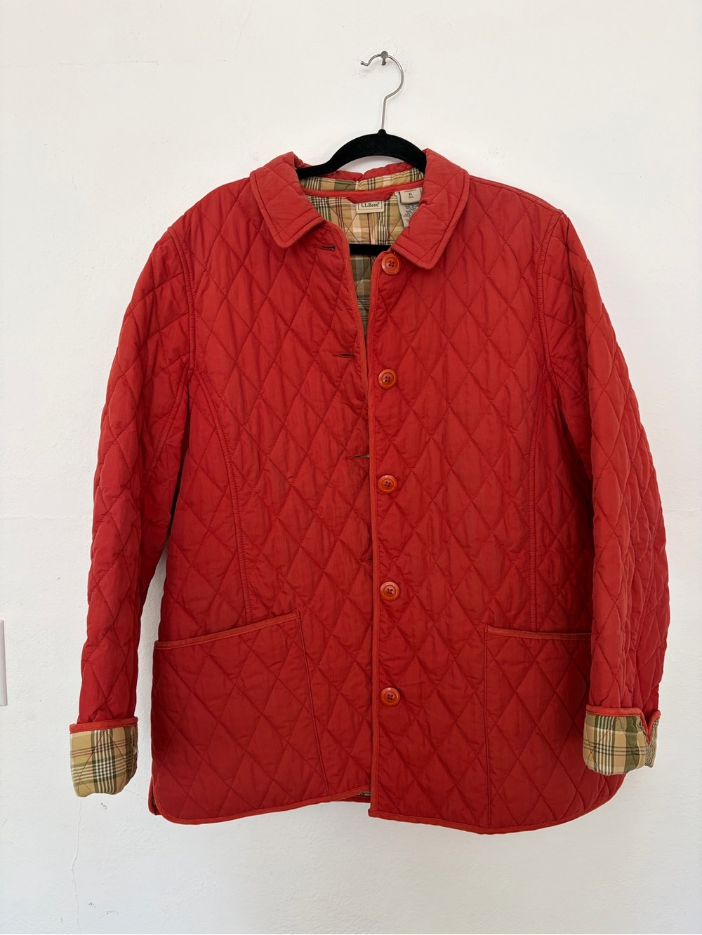 L.L.Bean Barn Jacket with Plaid Lining
